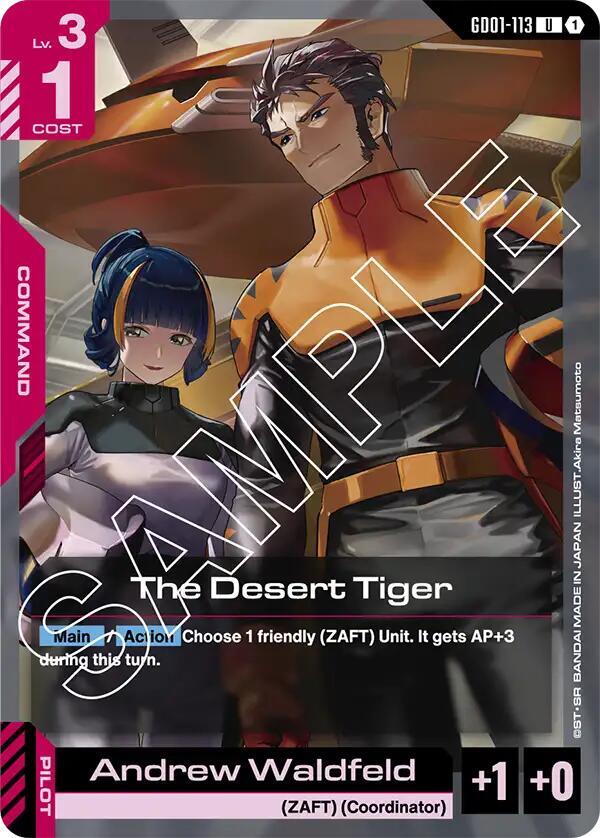 The Desert Tiger - Newtype Rising - Gundam Card Game - TCGplayer.com