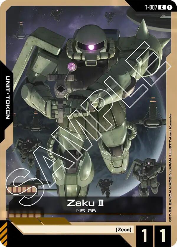 Zaku II (T-007) Token - Newtype Rising - Gundam Card Game