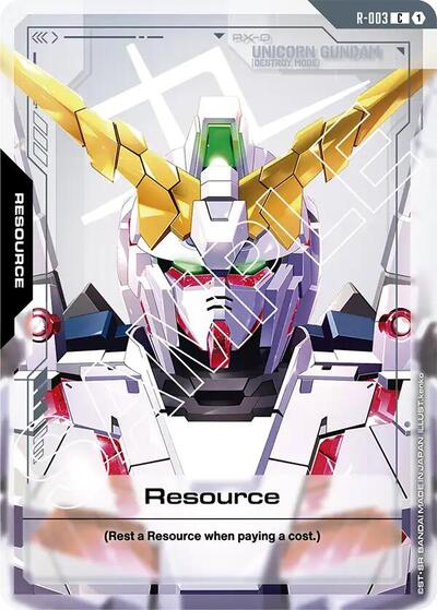 Resource (R-003) Newtype Rising Common Gundam card — value and price