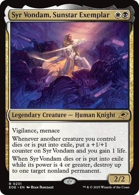 SIAM SHADE「Inheritance of the soul」 Syr Vondam, Sunstar Exemplar - Edge of Eternities - Magic