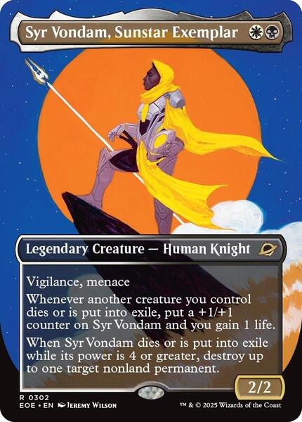 Syr Vondam, Sunstar Exemplar - Edge of Eternities - magic