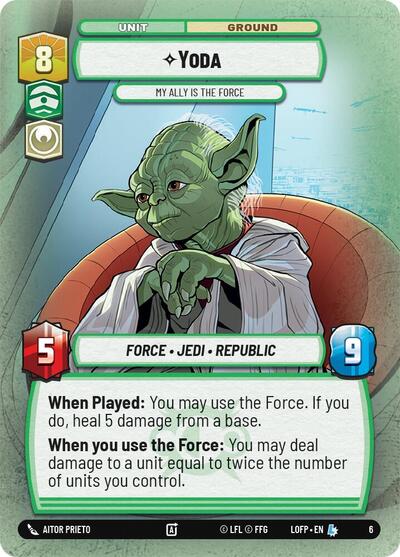 Yoda - My Ally is the Force Legends of the Force: Weekly Play Promos card price