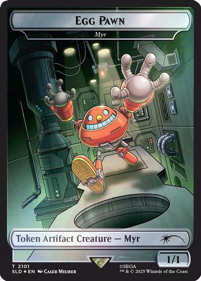 Egg Pawn Myr Token Rainbow Foil