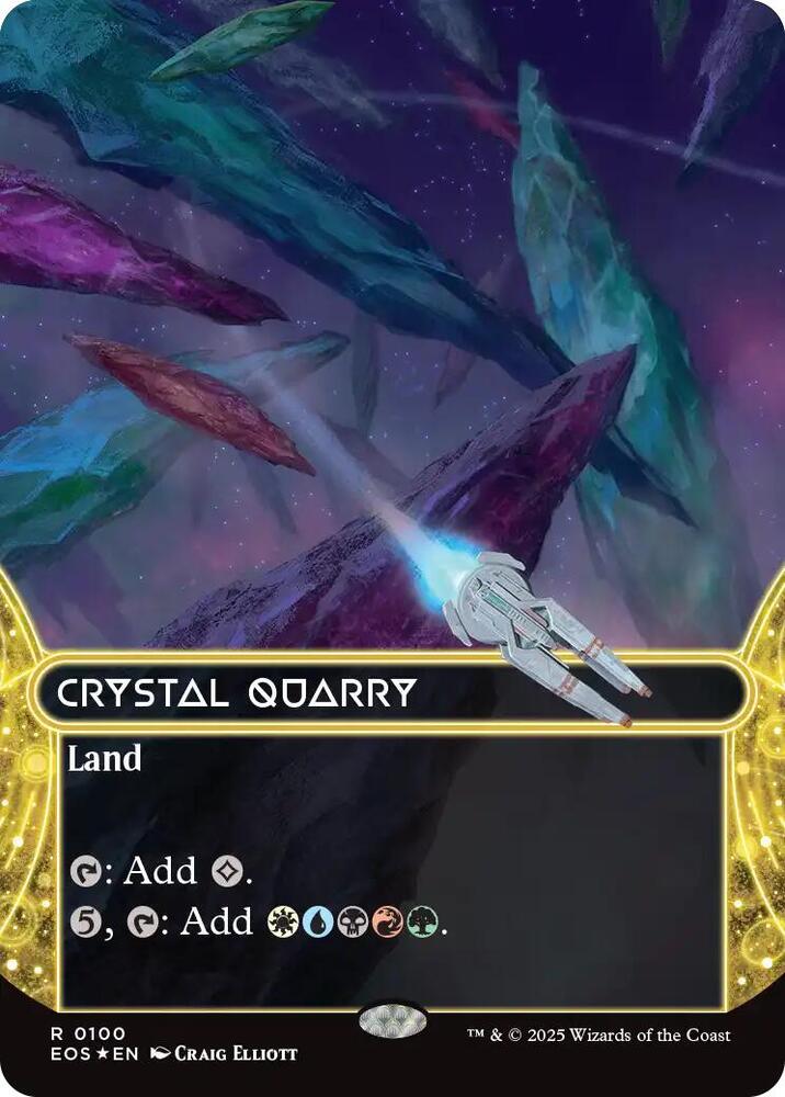 Crystal Quarry (0100) (Borderless) (Galaxy Foil) - Edge of