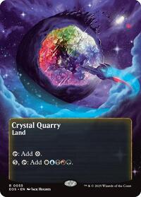 Crystal Quarry (0055) (Borderless) - Edge of Eternities: Stellar Sights - Magic: The Gathering card