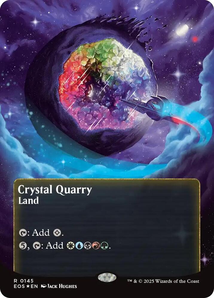 水晶の採石場　Foil Edge of Eternities Stellar Sights Foil: Crystal Quarry (0100