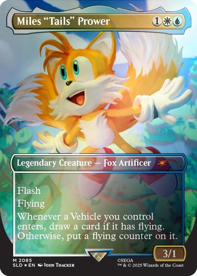 Miles Tails Prower Rainbow Foil