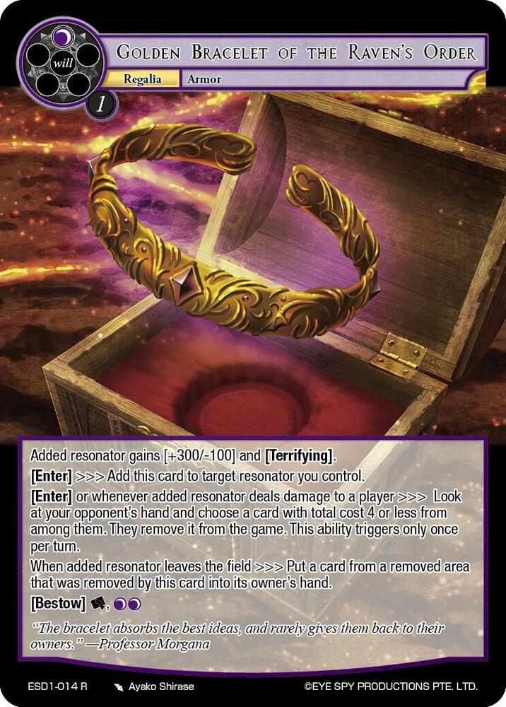 Golden Bracelet of the Raven's Order
