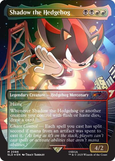 Shadow the Hedgehog Rainbow Foil