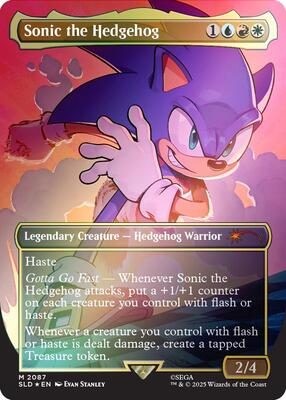 Sonic the Hedgehog (Rainbow Foil) #2087 – Secret Lair Drop Series (Mythic)