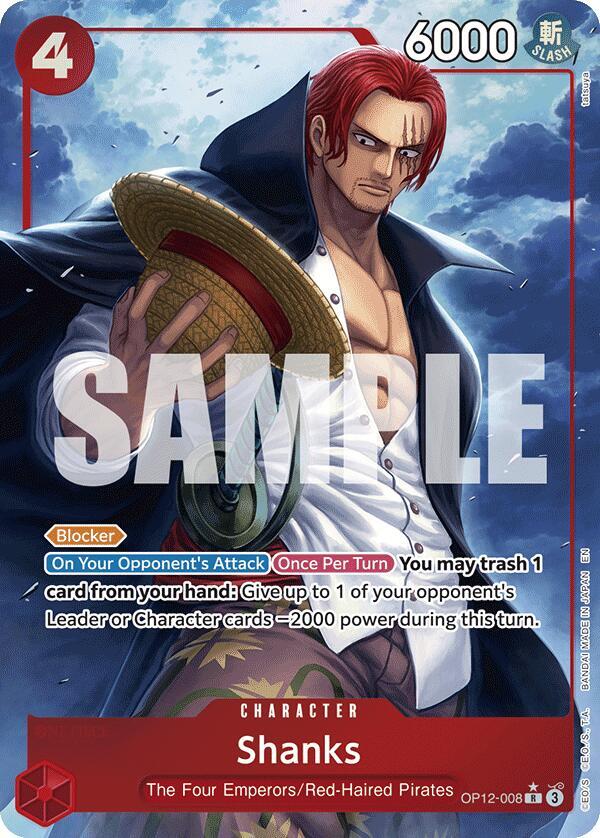 Shanks 008 Alternate Art onepiece card