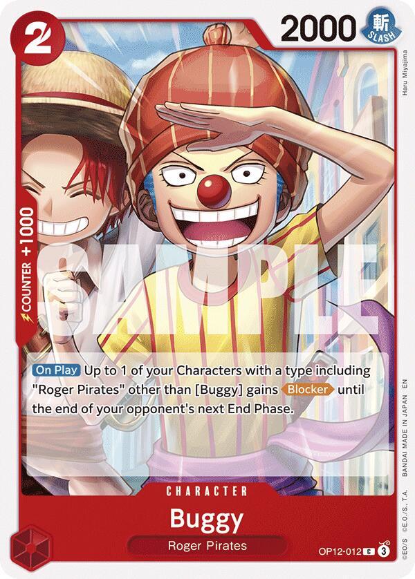Buggy 012 onepiece card