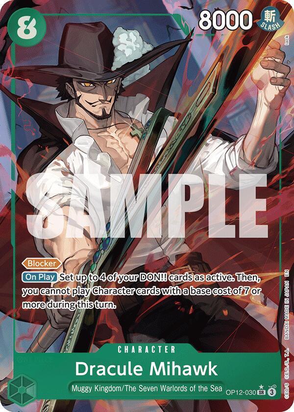 Dracule Mihawk Alternate Art onepiece card