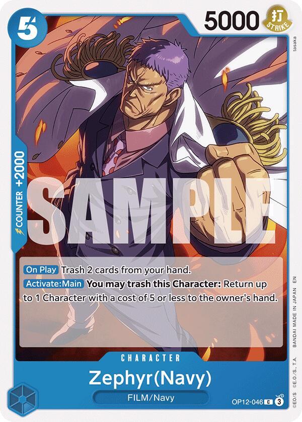 Zephyr(Navy) - Legacy of the Master - One Piece Card Game