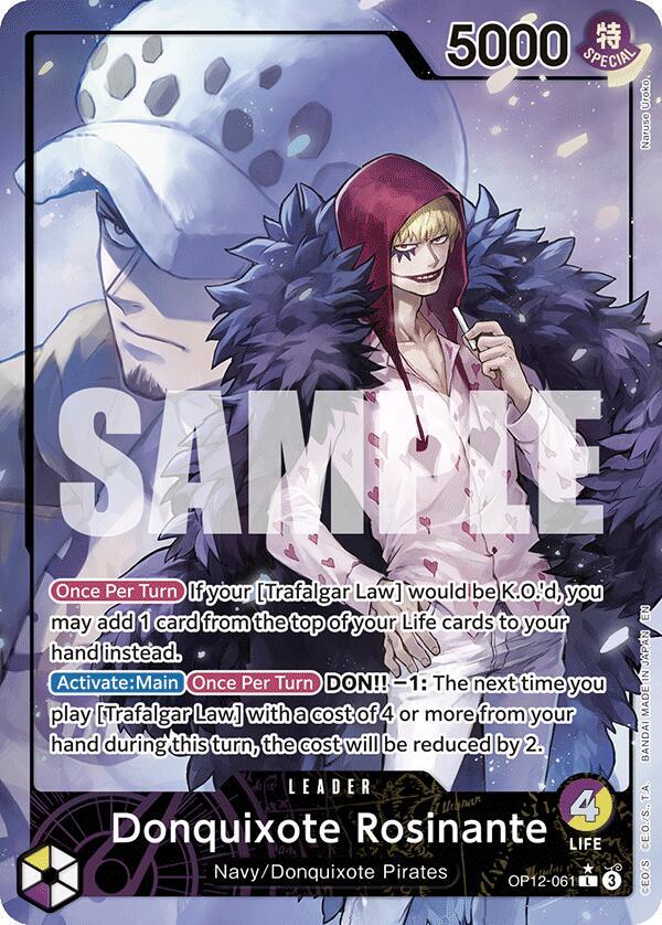 Donquixote Rosinante 061 Alternate Art onepiece card