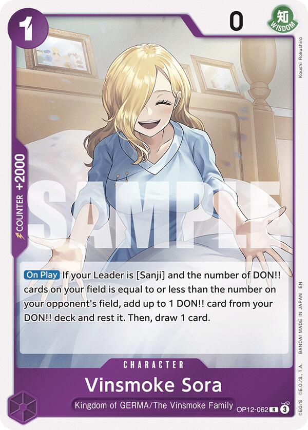 Vinsmoke Sora onepiece card