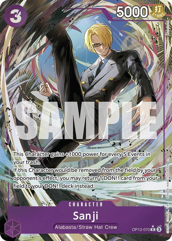 Sanji 070 Alternate Art onepiece card