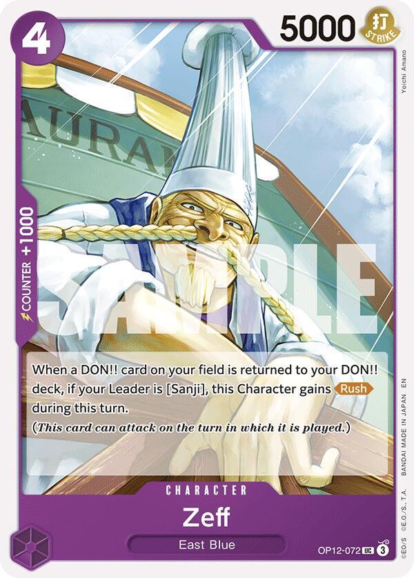 Zeff onepiece card