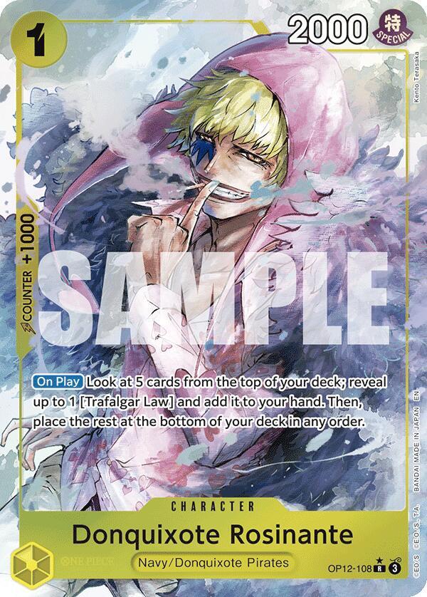 Donquixote Rosinante 108 Alternate Art onepiece card