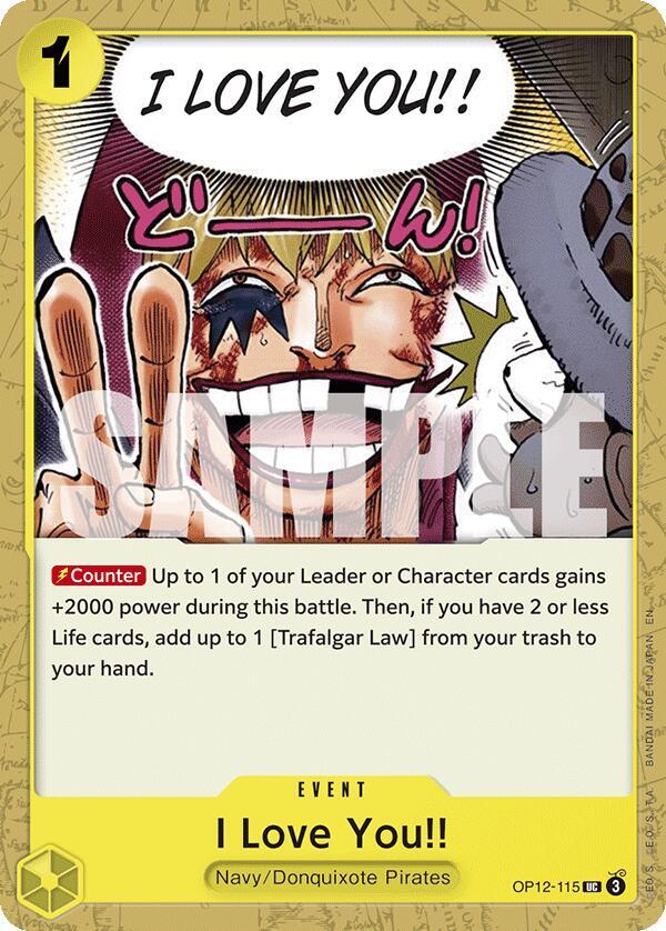 I Love You onepiece card