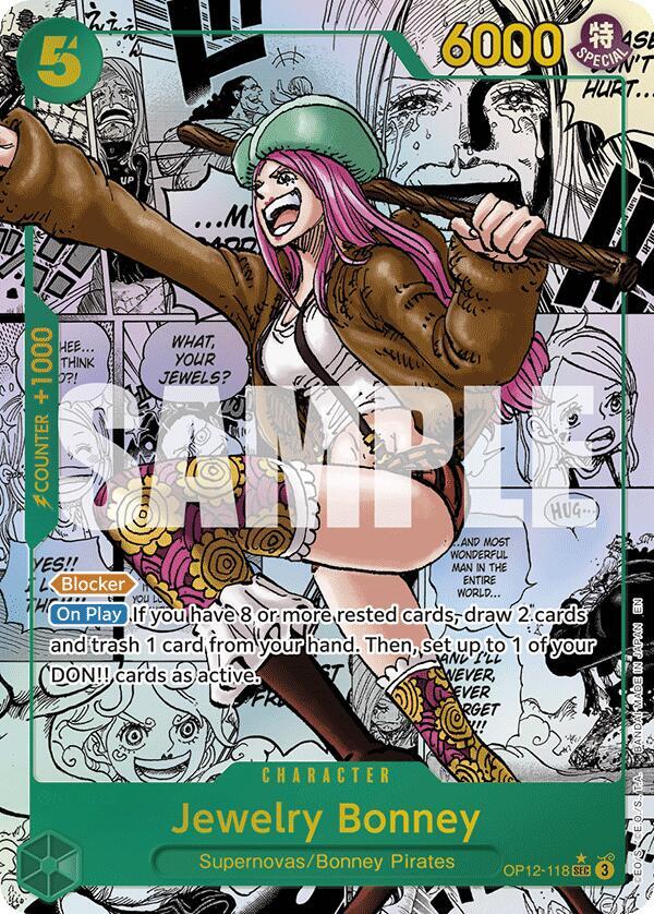 Jewelry Bonney 118 Manga onepiece card