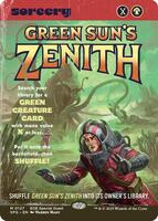 Green Sun's Zenith 4枚セット　緑の太陽の頂点　foil Green Sun's Zenith (Foil Etched) - Double Masters 2022