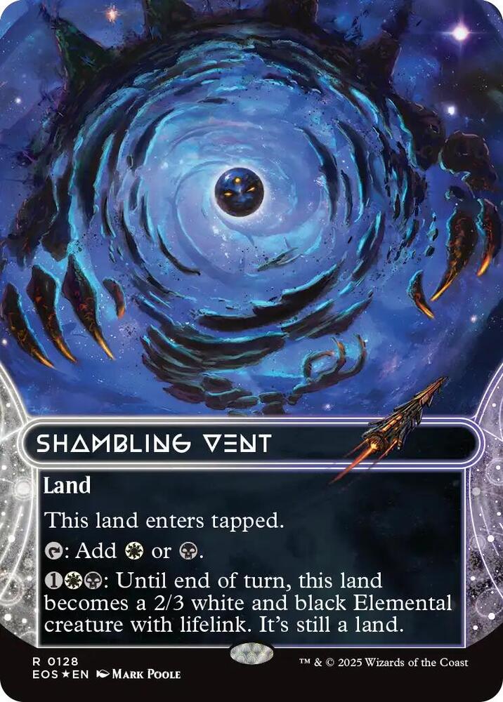 【バージンブリーズ】蒸気孔　4枚　英語　MTG Shambling Vent (0128) (Borderless) (Galaxy Foil) - Edge of