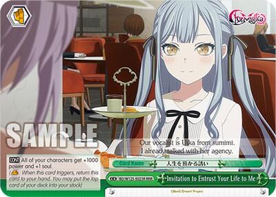 Invitation to Entrust Your Life to Me (RRR) MyGO!!!!! x Ave Mujica Triple Rare Weiss Schwarz card — value and price