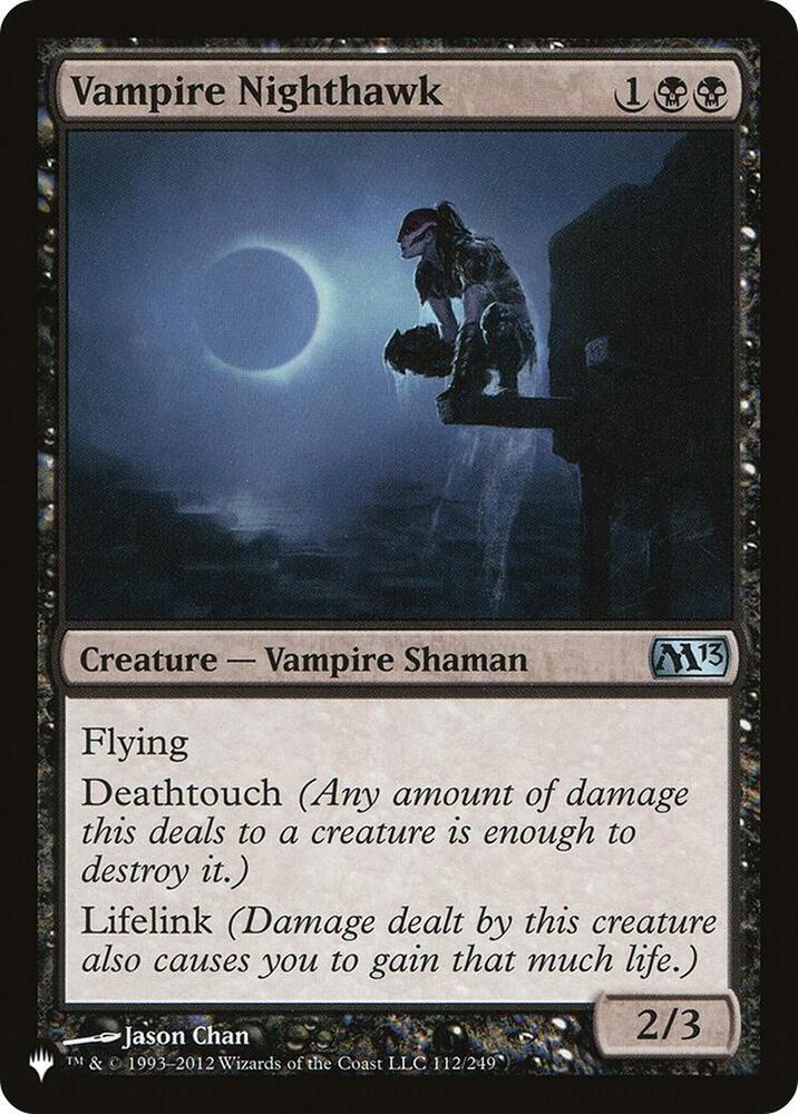 Vampire Nighthawk #M13-112 — The List