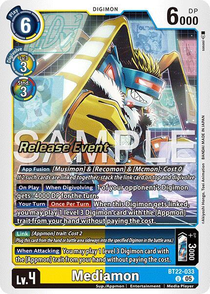 Mediamon - Cyber Eden Release Event Cards - Digimon Card Game - TCGplayer.com Mediamon - Cyber Eden Release Event Cards - Digimon Card Game - TCGplayer.com