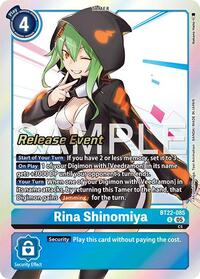 Rina Shinomiya - Cyber Eden Release Event Cards - Digimon card