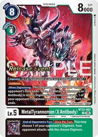 MetalTyrannomon (X Antibody) - Cyber Eden Release Event Cards - Digimon card