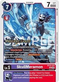 SkullMeramon - Cyber Eden Release Event Cards - Digimon card