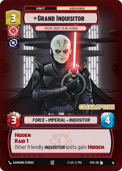 Grand Inquisitor - You're Right to Be Afraid (Champion) card