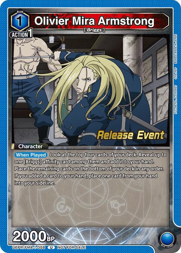 Olivier Mira Armstrong (058) - UE09BT: FULLMETAL ALCHEMIST Release