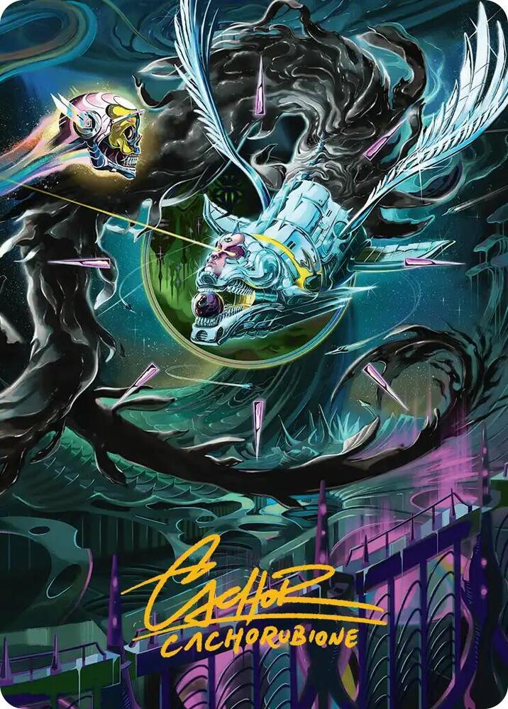 Quantum Riddler Art Card (Gold-Stamped Signature) - Art Series