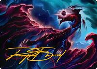 Nova Hellkite Art Card (18/54) (Gold-Stamped Signature)
