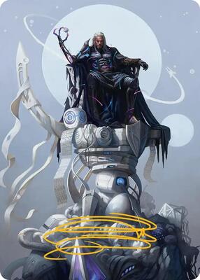 Tezzeret, Cruel Captain Art Card (35/54) (Gold-Stamped Signature)