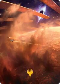 Adagia, Windswept Bastion Art Card (Gold-Stamped Planeswalker Symbol)