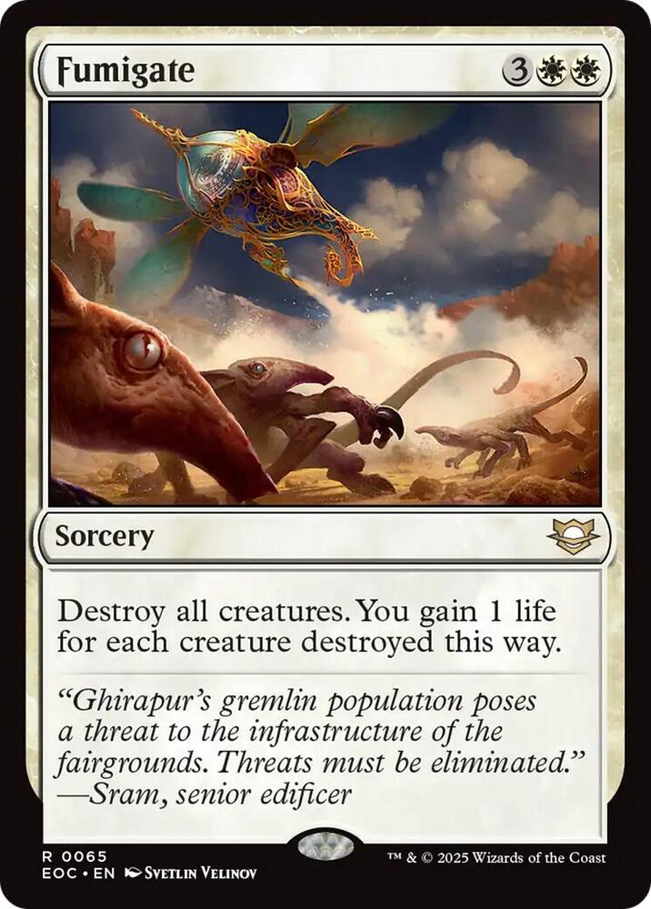 Fumigate 65 card
