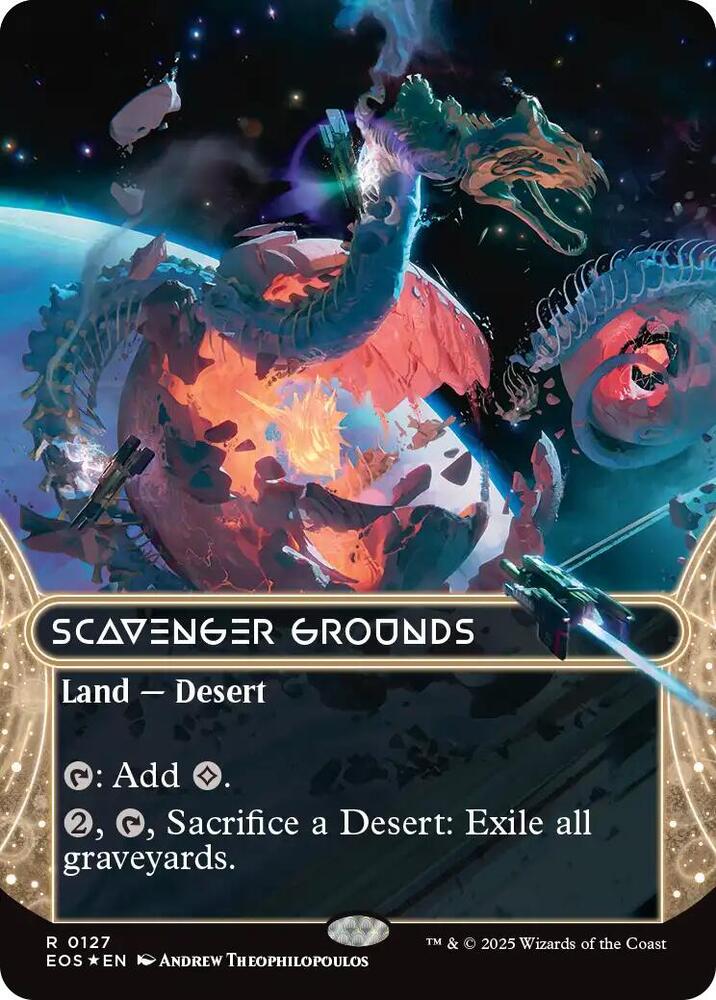 Scavenger Grounds (0127) (Borderless) (Galaxy Foil) - Edge of