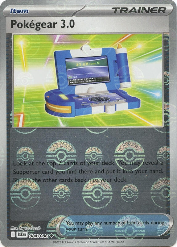 Pokegear 3.0 (Poke Ball Pattern) 084/086 from SV: Black Bolt