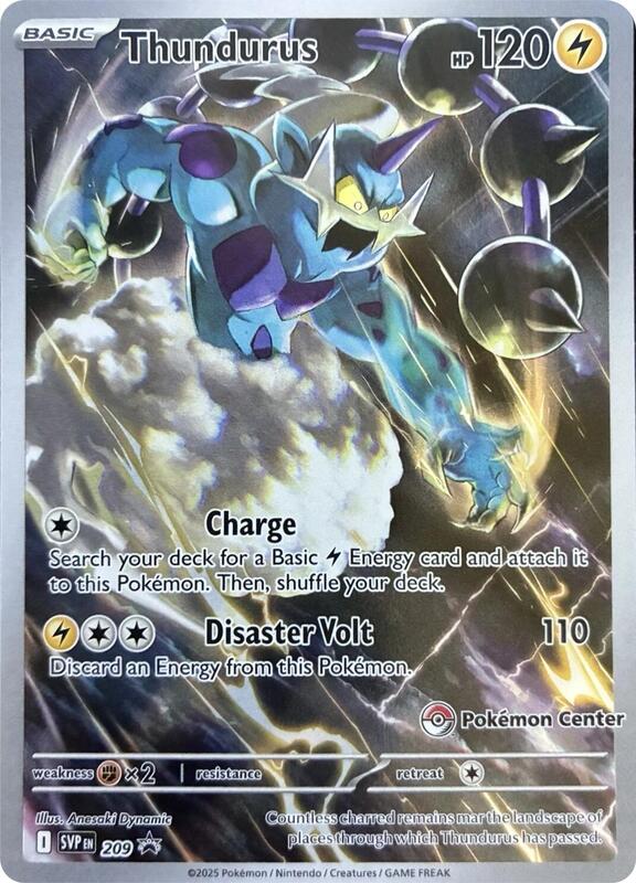 Thundurus - 209 (Pokemon Center Exclusive) 209 from SV: Scarlet & Violet Promo Cards