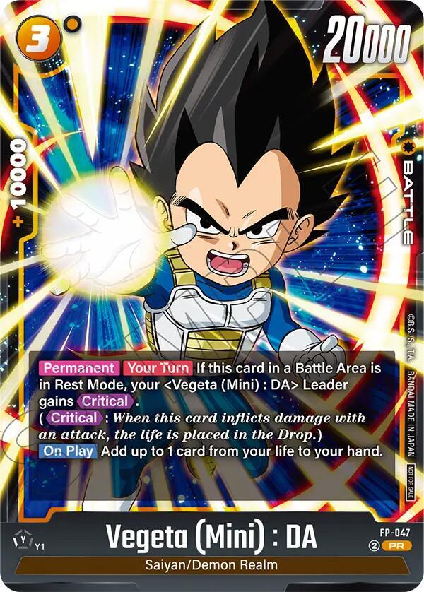 Vegeta (Mini) : DA - FP-047 (Tournament Pack 07) - Tournament and
