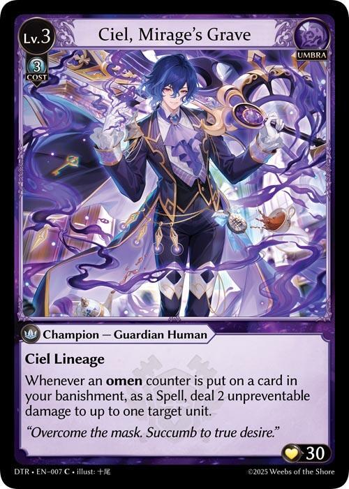 Ciel, Mirage's Grave - Distorted Reflections - Grand Archive TCG