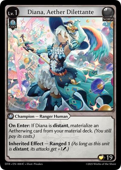 Diana, Aether Dilettante card