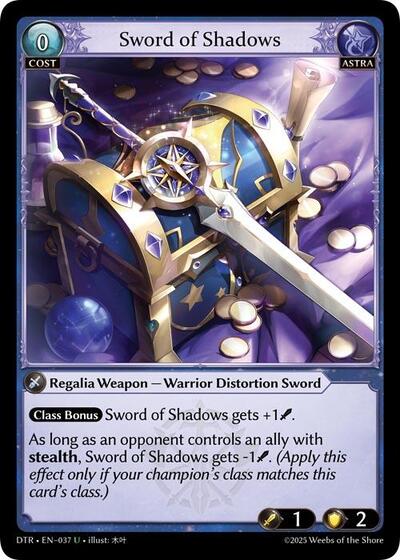 Sword of Shadows card