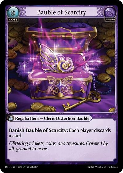 Bauble of Scarcity card