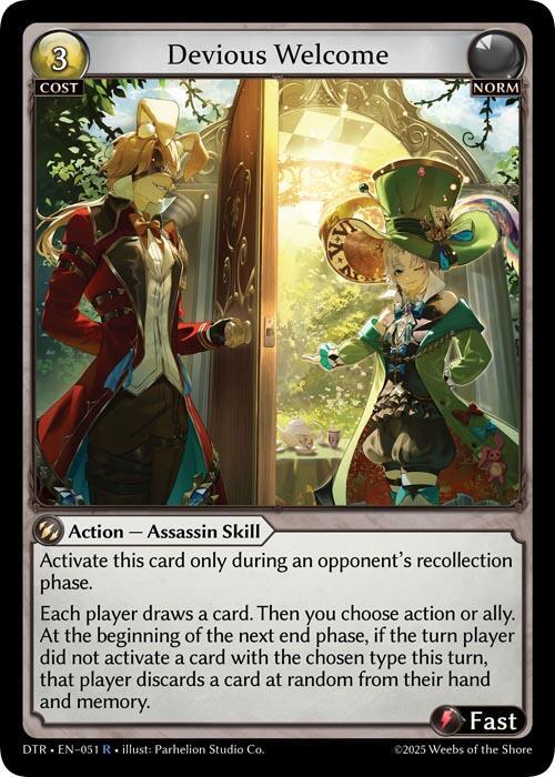 Devious Welcome - Distorted Reflections - Grand Archive TCG