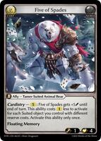 Five of Spades - Distorted Reflections - Grand Archive TCG